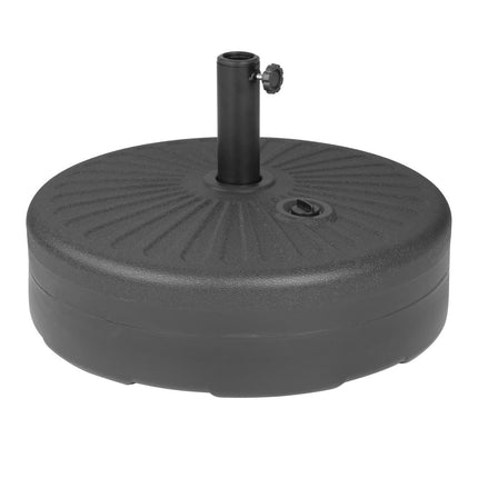 Black Plastic Parasol Base 40L | Bolero