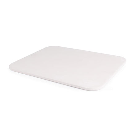 Rectangular Pizza Stone with Metal Holder 2