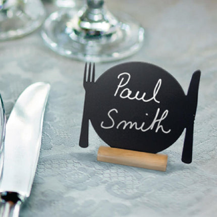 Mini Table Chalkboards with Wooden Stand | Securit 4