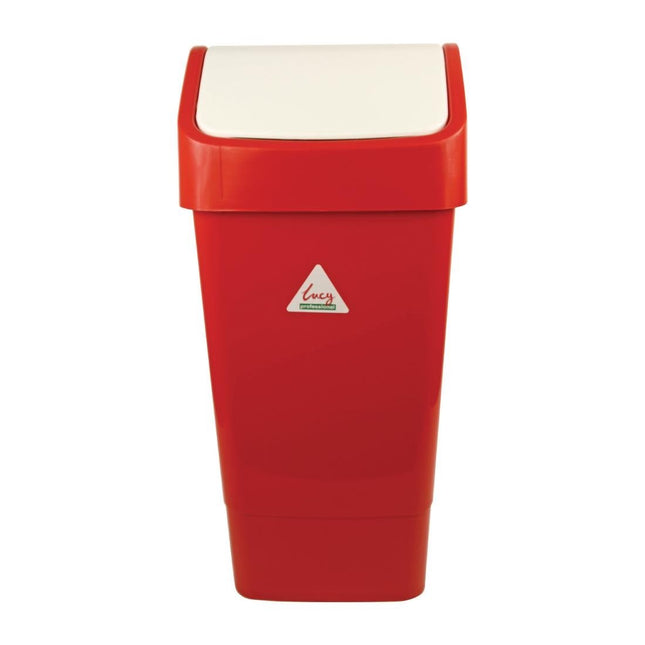 Waste Bin with Swing Lid | SYR | Red | 50 Liters