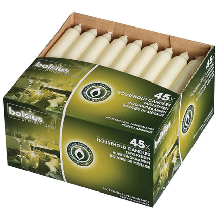 Bolsius Ivory Dinner Candles 20cm 6