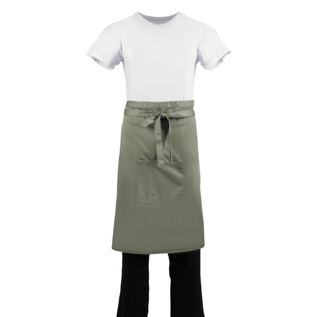 Standard Bistro Apron Olive Green | Whites