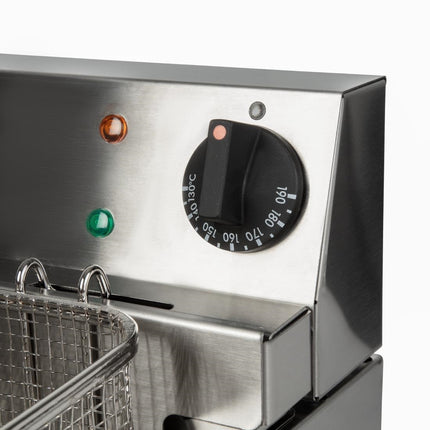 Tabletop Single Fryer with Stainless Steel Reservoir | Lincat LDF 4L 8