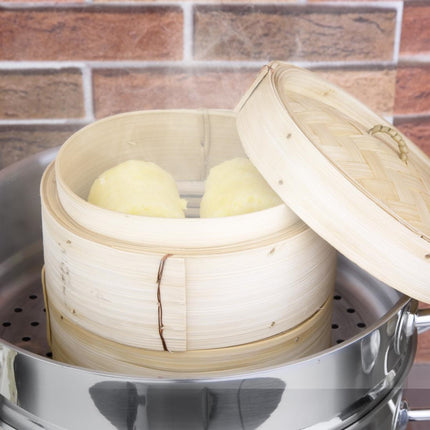 Bamboo Steamer Set 15.2cm with Two Bases and Lid | Vogue 5