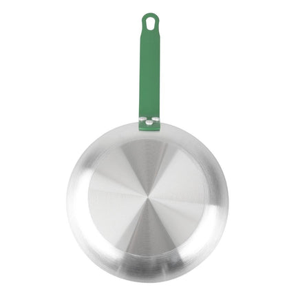 Non-Stick Frying Pan 240mm with Green Handle | Hygiplas Teflon Platinum Plus 4