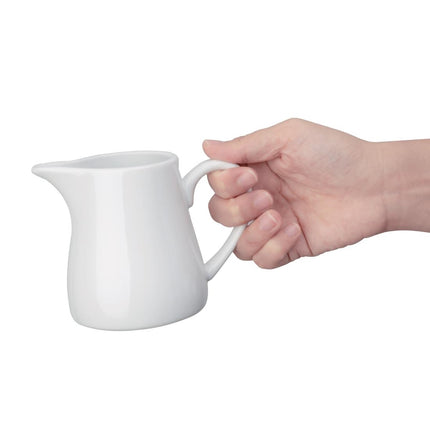 Whiteware Milk Jugs with Handle 30.5cl | Olympia | 6 Pieces 3