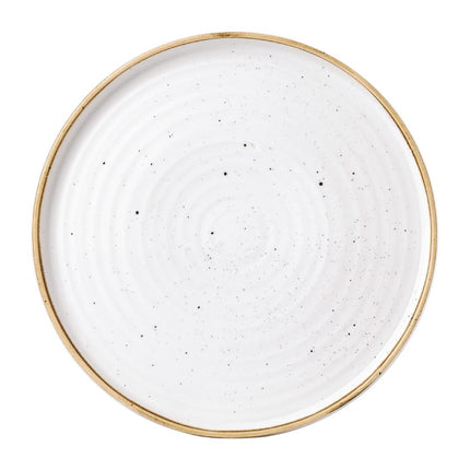 Stonecast Barley White Plate with Raised Edge 27.9cm | Churchill (6 pcs)