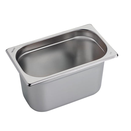 Stainless Steel GN 1/4 Container 15cm Depth | Gastro M