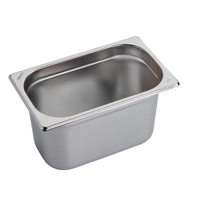 Stainless Steel GN 1/4 Container 15cm Depth | Gastro M