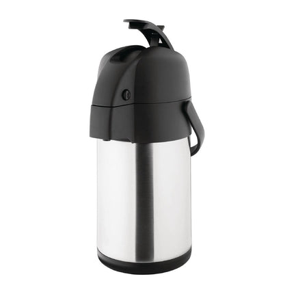 Olympia Stainless Steel Pump Thermos Jug 2.5 L 3