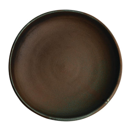 Deep Coupe Dark Green Canvas Plates 23cm | Olympia