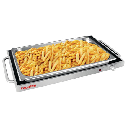 Stainless Steel Heated Plate 55x35cm 230W | Caterlite 2