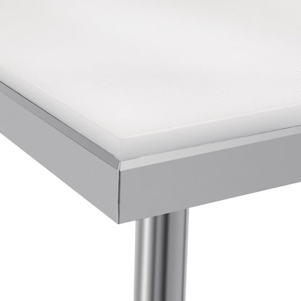 Stainless Steel Work Table with HDPE Reversible Cutting Board 90cm | Vogue 2