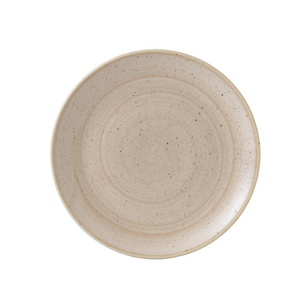 Stonecast Nutmeg Cream Evolve Coupe Plate 28.6cm | Churchill
