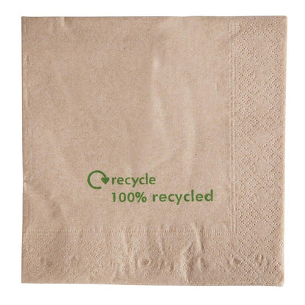 Recycled Kraft Paper Napkins 2-Ply | Pack of 2000