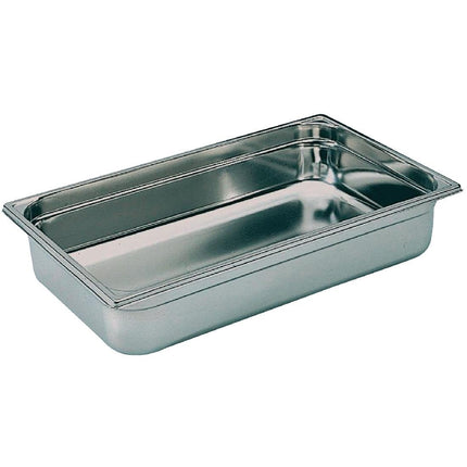 Stainless Steel GN 1/1 Container 200mm with Handle and Lid | Matfer Bourgeat