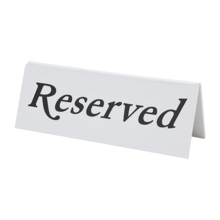 Olympia Plastic Reserved Plates