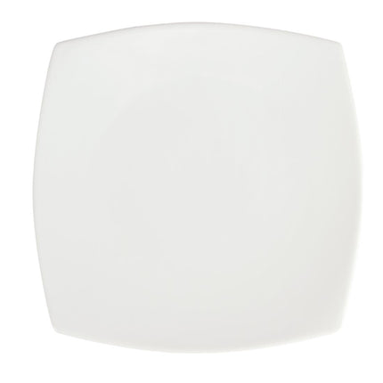 Rounded Square Porcelain Plates 24cm | Olympia Whiteware 4