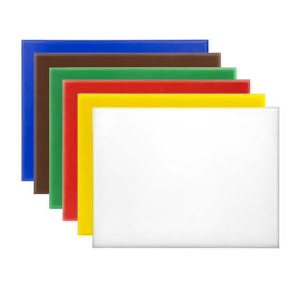 HDPE Small Cutting Board Set 300x225x12mm (6 Pieces) | Hygiplas