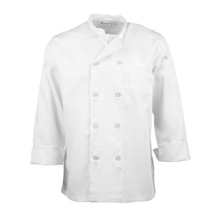 Unisex Durable Breathable Chef Jacket White M | Chef Works Le Mans 10