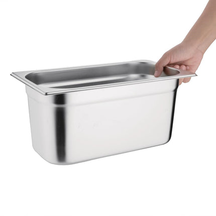 Stainless Steel Gastronorm Container Set 1/3 with Lids | Vogue 3