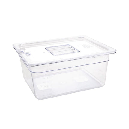 Polycarbonate 1/2 Gastronorm Container 150mm | Vogue | Clear 3