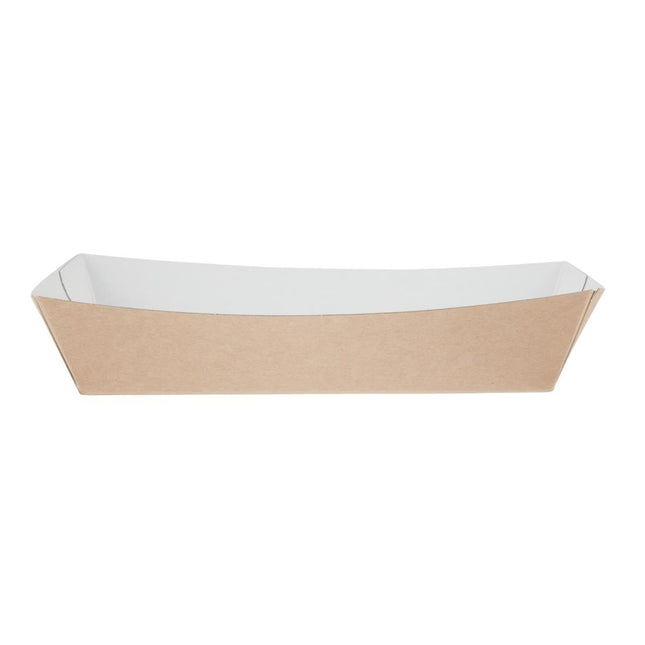 Large Compostable Kraft Food Trays 22cm | Colpac 2