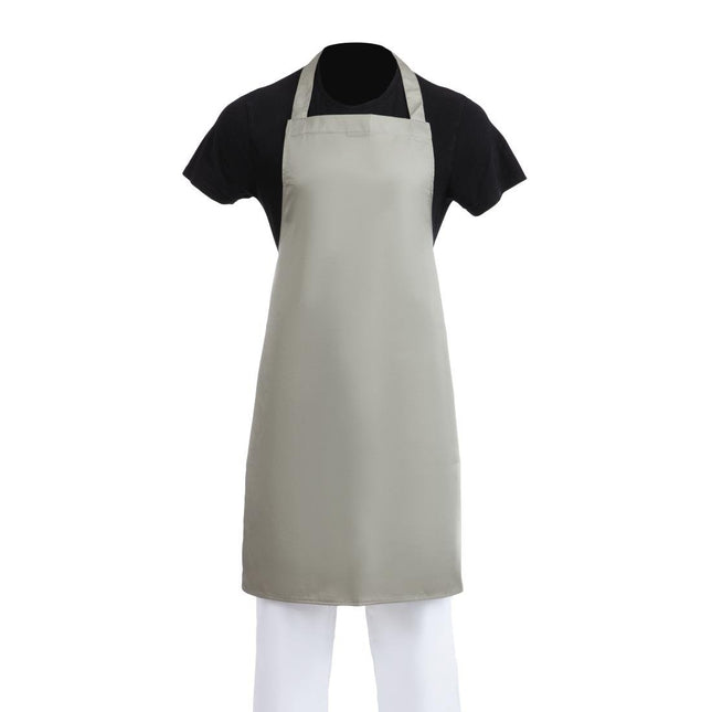 Polyester-Cotton Bib Apron Olive Green | Whites