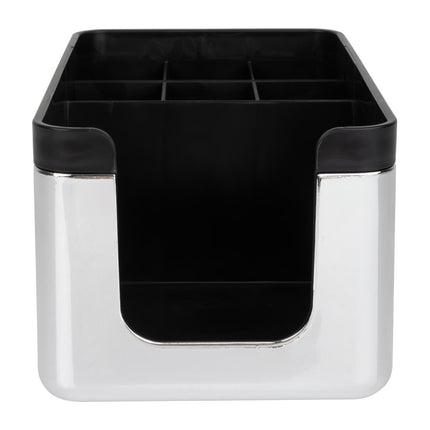 Bar Caddy with Multiple Compartments | Olympia Kristallon | Chrome ABS 4