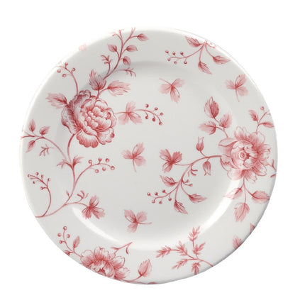 Vintage Rose Chintz Cranberry Tea Plate 16.5cm | Churchill