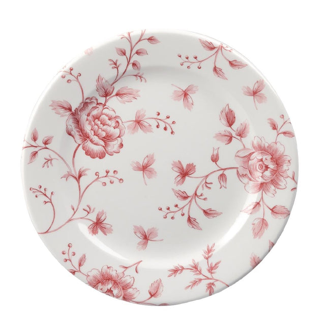 Vintage Rose Chintz Cranberry Tea Plate 16.5cm | Churchill