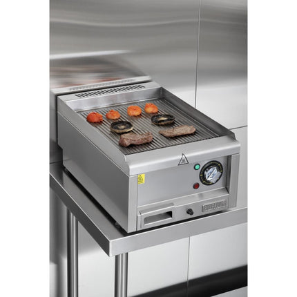 Electric Ribbed Griddle 400mm | Buffalo 600-Series 5