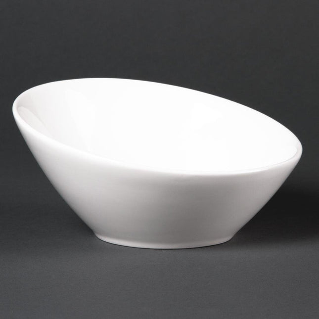 Lumina Oval Slant Serving Bowls 14.8cm | Olympia (6 Pieces)