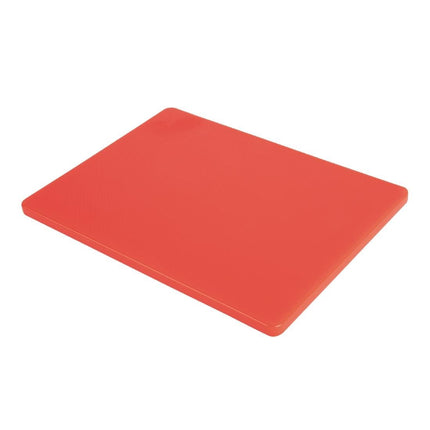 Red LDPE Cutting Board | Hygiplas | 30.5x22.9x1.2 cm