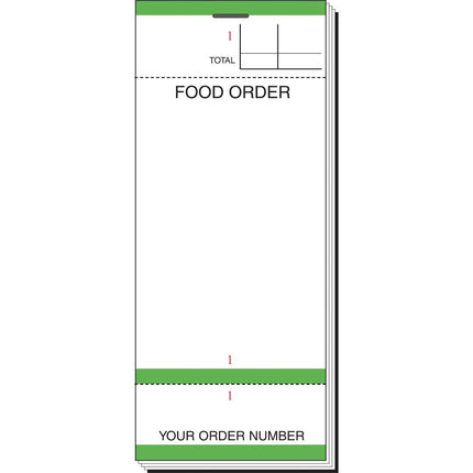 Single-Page Order Pads with Detachable Numbers (50 Sheets) | Olympia 7