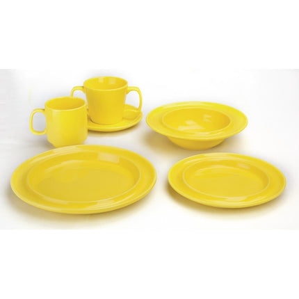 Heritage Yellow Plates 253mm | Olympia | Set of 4 5