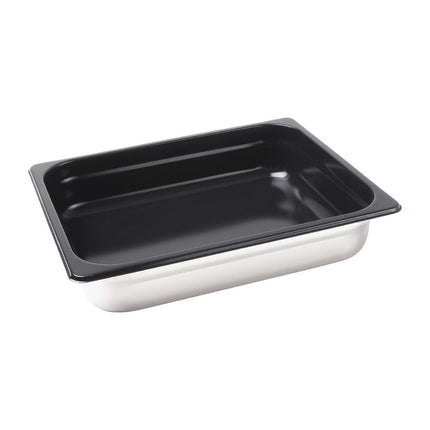 Stainless Steel GN 1/2 Pan with Non-Stick Coating 65 mm Depth | Vogue | 400x265 mm