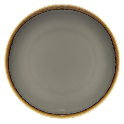 Round Coupe Plates Grey 28cm | Olympia Kiln Collection