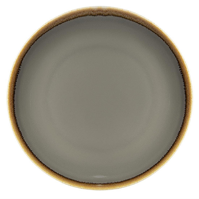 Round Coupe Plates Grey 28cm | Olympia Kiln Collection