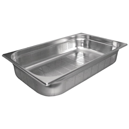 Perforated Stainless Steel GN 1/1 Pan 65mm | Vogue