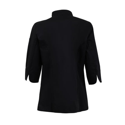 Women's Tailored Black Chef Jacket | Whites | Size L 6