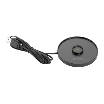 Table Lamp with Round Black Shade 200mm | Olympia Siena 6