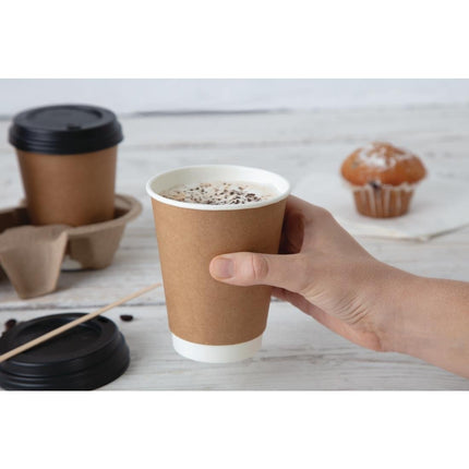 Recyclable Black Lid for Fiesta 340ml and 455ml Coffee Cups 7