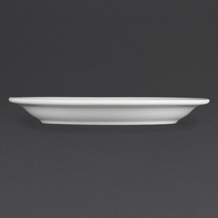 Whiteware Plates with Narrow Rim 20.2cm | Olympia | Set of 12 8