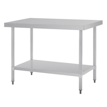 Stainless Steel Worktable without Backsplash 90x120x70cm | Vogue