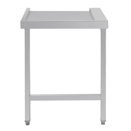 Left-Hand Stainless Steel Through Table 60cm | Vogue 6