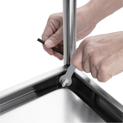 3-Tier Stainless Steel Serving Trolley | Vogue 7