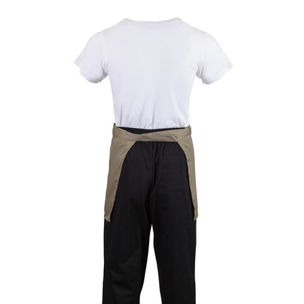 Short Bistro Apron Light Brown | Whites 5