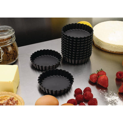 Exoglass Ribbed Baking Molds 10cm | Matfer Bourgeat | 12 Pieces 4