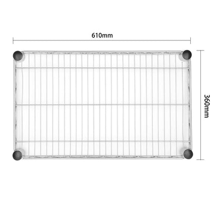 Chrome Steel Wire Wall Rack 610mm | Vogue 6